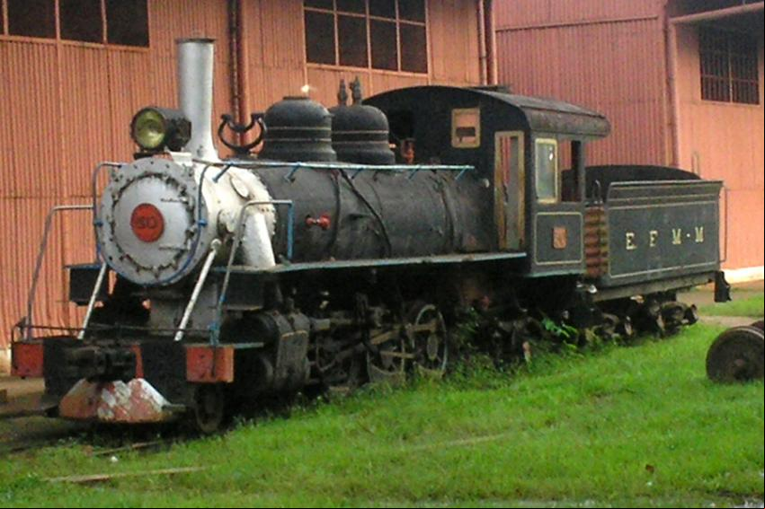 Locomotiva da lendaria estrada de ferro Madeira x Mamor